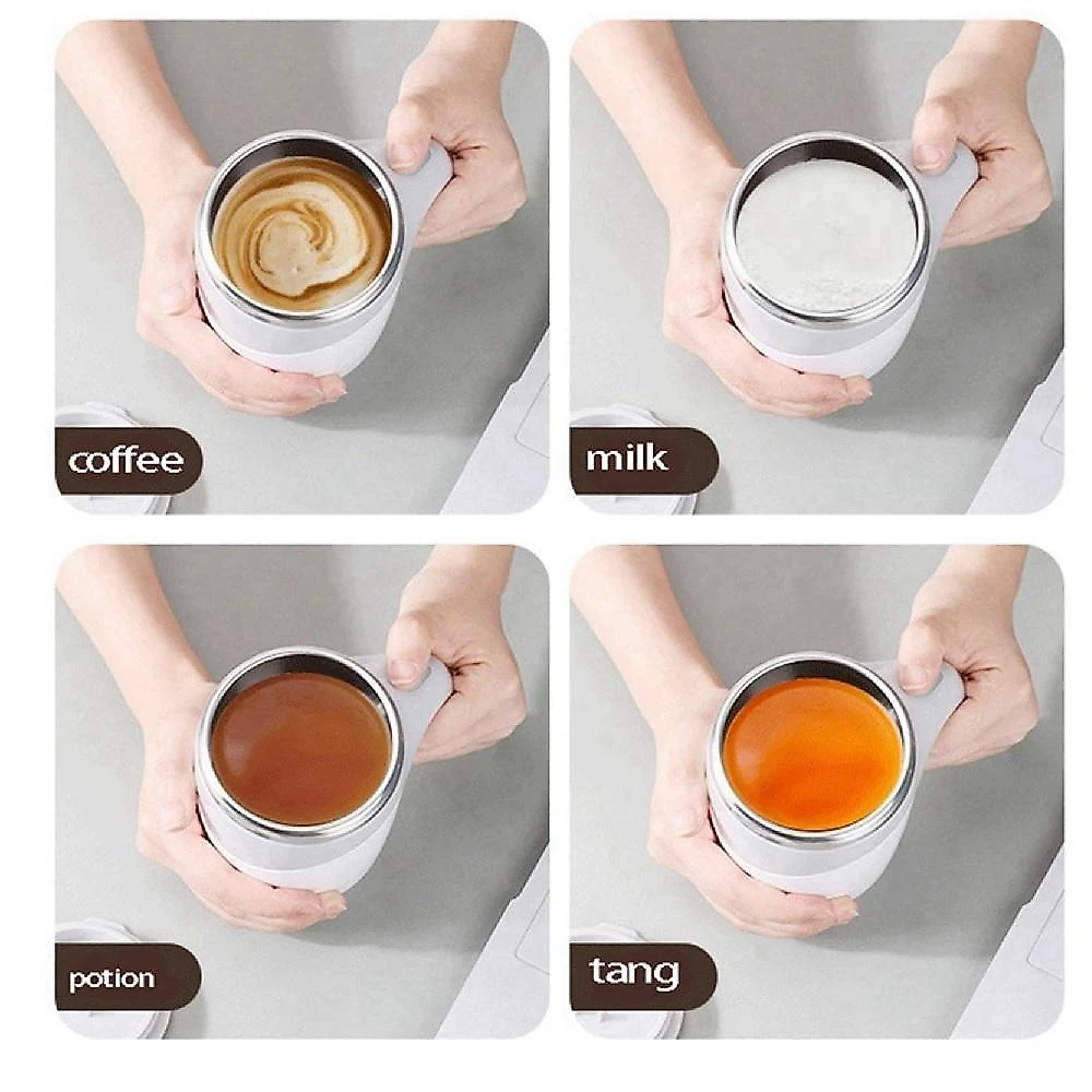 Caneca Mixer Automática Copo Misturador Magnético 400ML Portátil para Bebidas e Shake 110V
