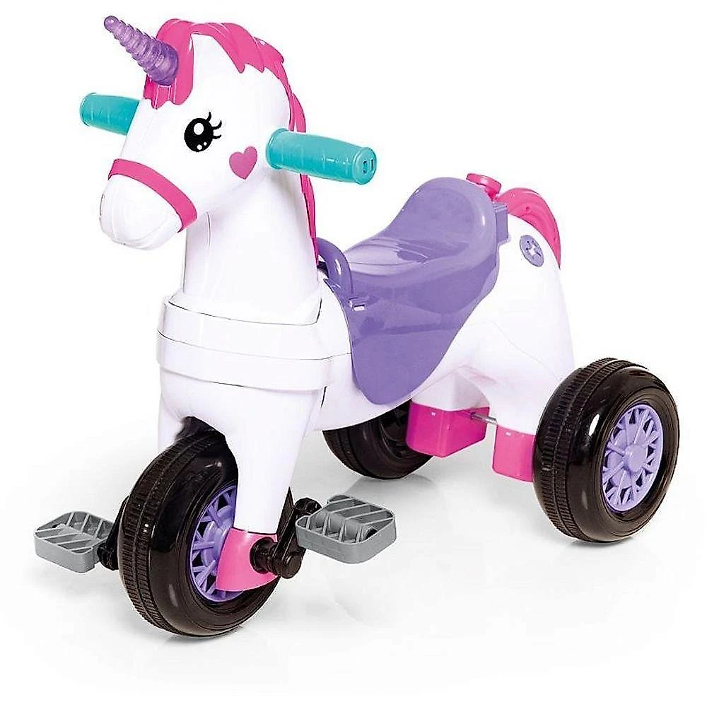 Veículo para Bebê Fantasy 2 em 1 com Som e Luz Rosa Calesita Brinquedos