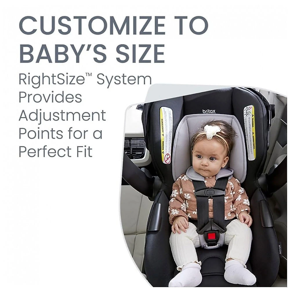 Cadeirinha Britax Willow Brook Sistema de Viagem Cinza Glacial Recém-nascido a 13,6 kg