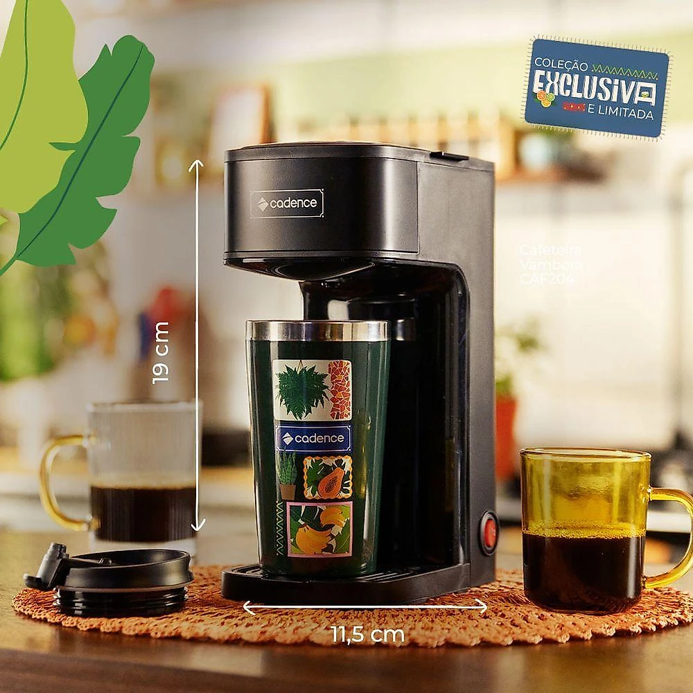 Cafeteira Elétrica Cadence Achegue 4 Xícaras Verde 110V