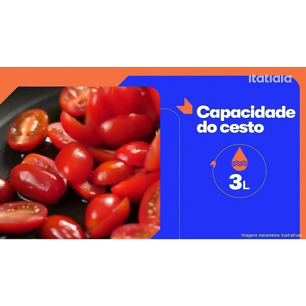 Panela de Pressão Elétrica Itatiaia Essencial 3L 700W Inox Preto 220V