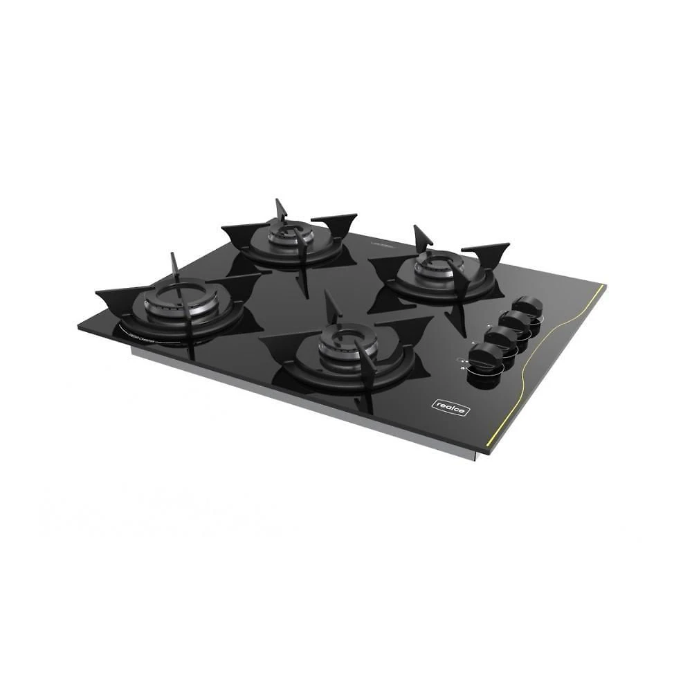 Cooktop 4 Bocas A Gás Realce Bivolt CR224 Preto Bivolt