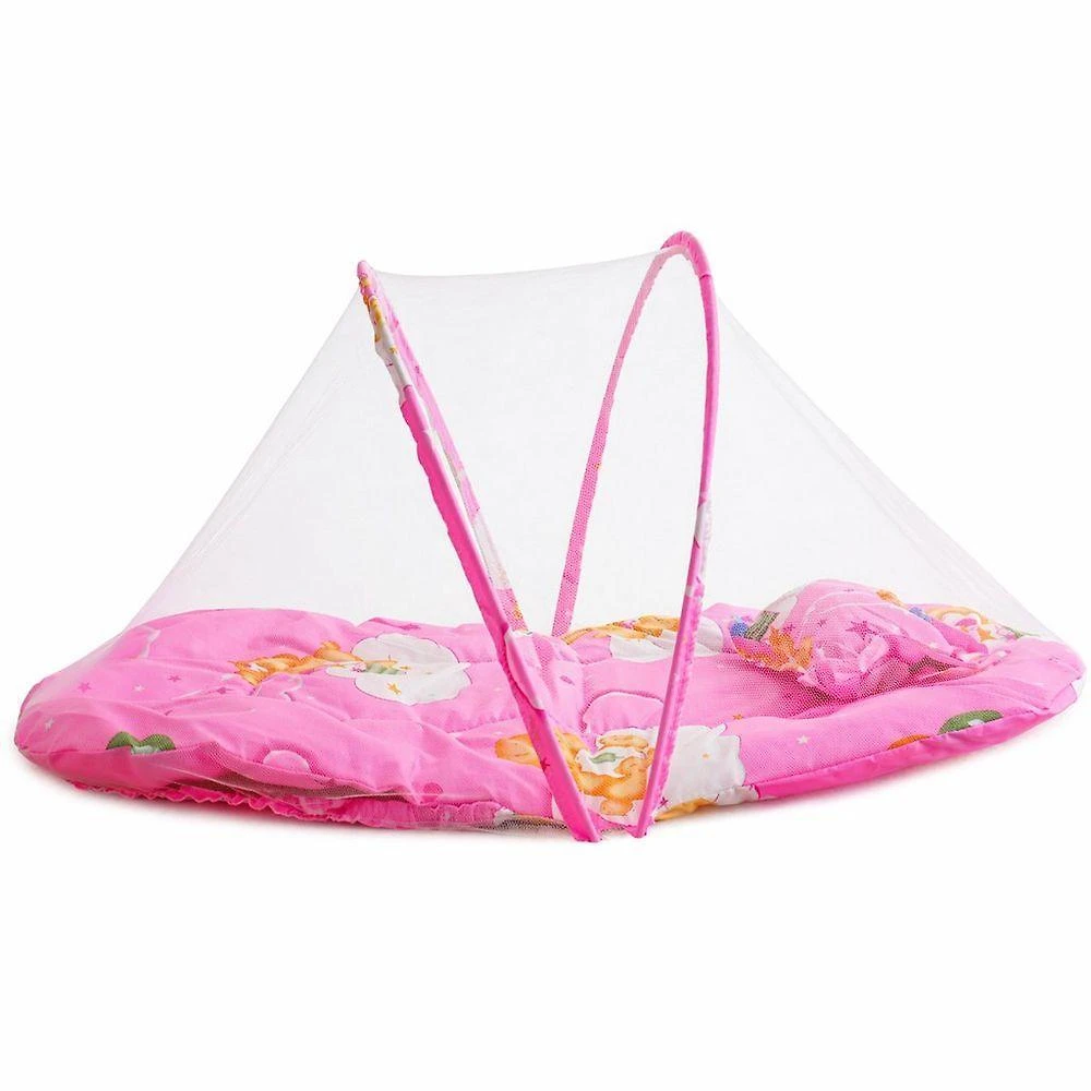 Ninho Baby com Mosquiteiro Ajustável e Travesseiro Rosa Bene Casa