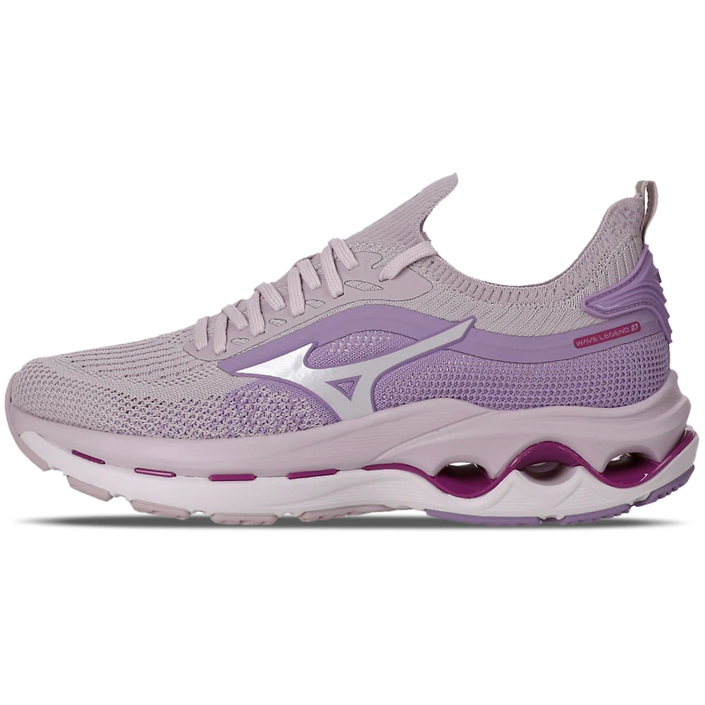 Miniatura Tênis de Corrida Feminino Mizuno Wave Legend 3 Roxo - 34