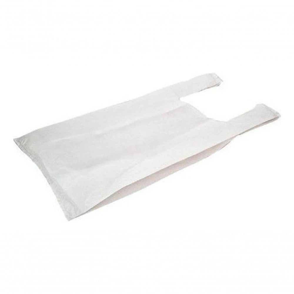 Sacola Plástica 35x45 5 kg Reciclada Reforçada Creme Higipack