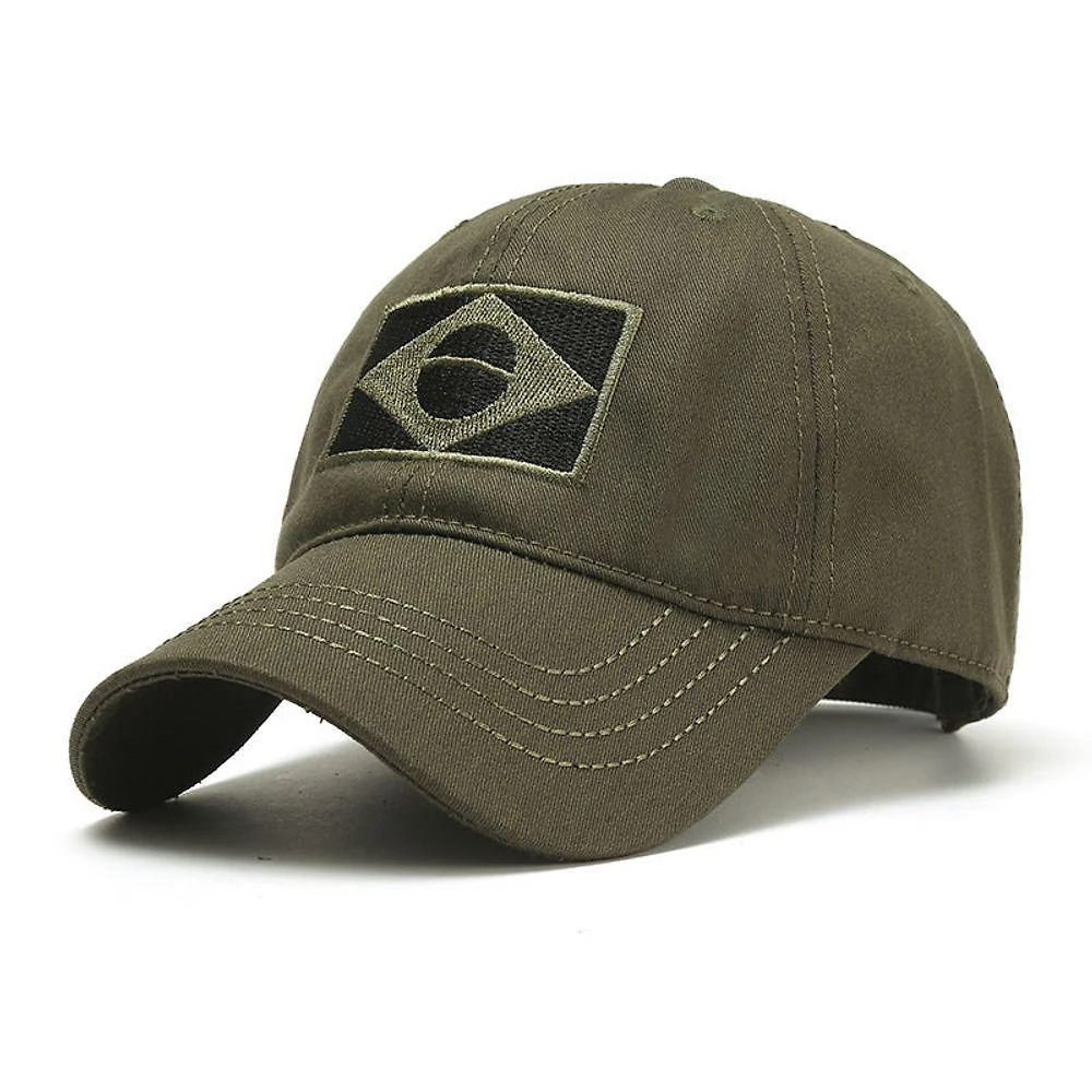 Boné de Beisebol Camuflado Militar Emaús Acessórios Algodão Verde Masculino