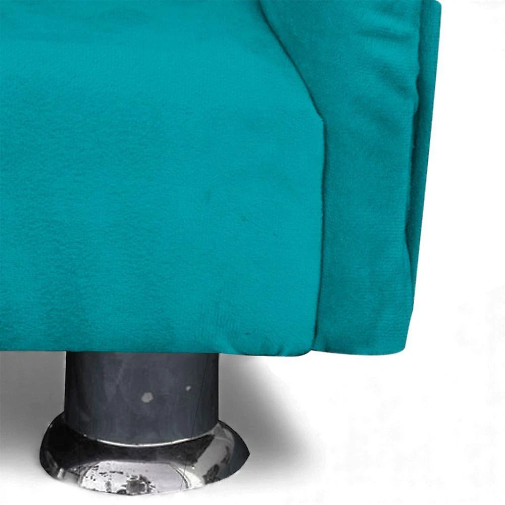 Caminha Divã Loja Sheep Mini Poltrona Strass para Cães e Gatos Veludo Azul 37cm 62cm 47cm