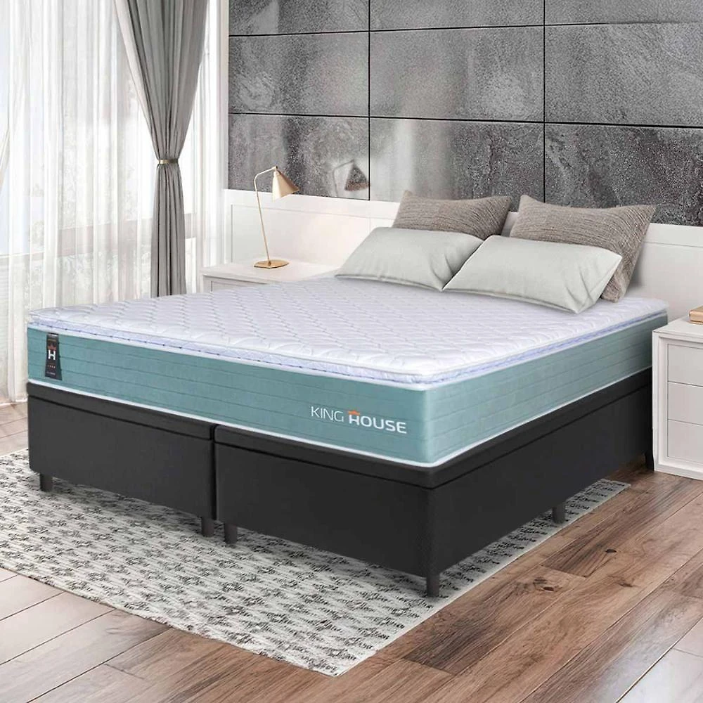 Cama Box Baú Lagos Molas Ensacadas King 193x203 King House