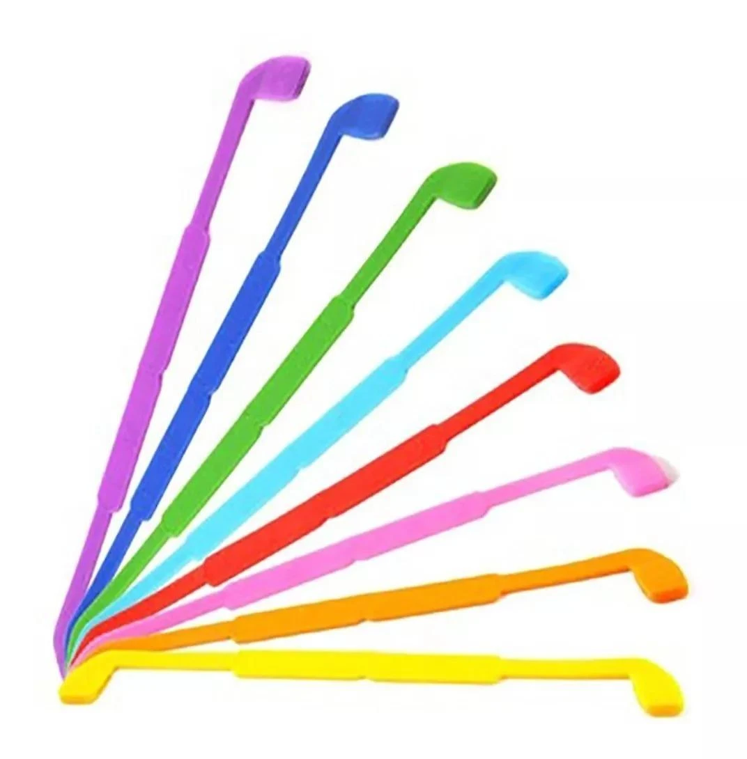 Miniatura Cordinha Cordão Silicone Óculos Infantil Azul 01 Unidade
