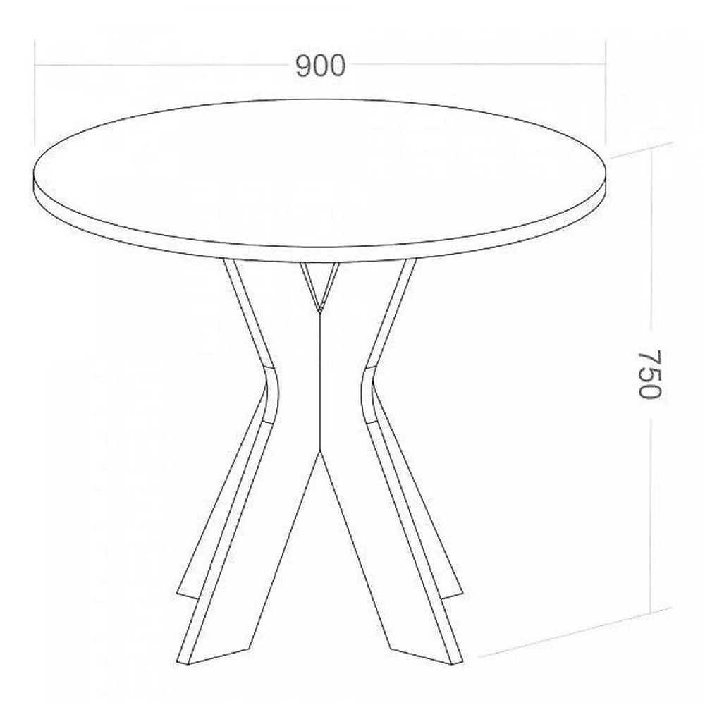 Kit 2 Peças com Mesa Redonda para Home Office ou Reuniões e Balcão Multiuso com Nicho Preto