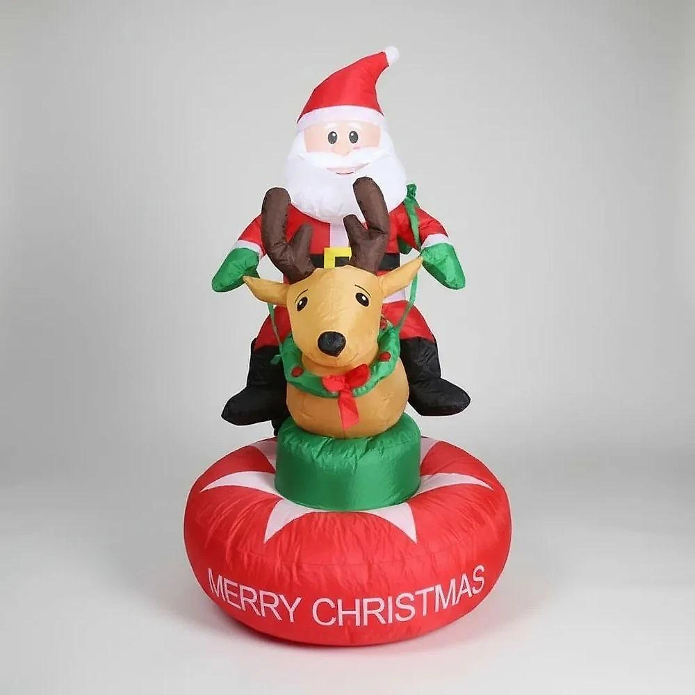 Boneco Inflavel Natal Papai Noel Gigante Natalino Rena Decoraçao Loja Shopping Condominio Predio Hall Entrada Vitrine