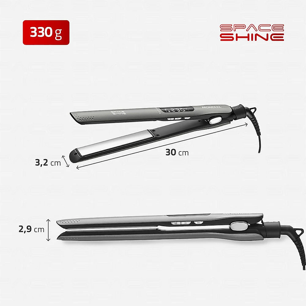 Prancha Alisadora P-25 Space Shine 50W Grafite Bivolt Mondial