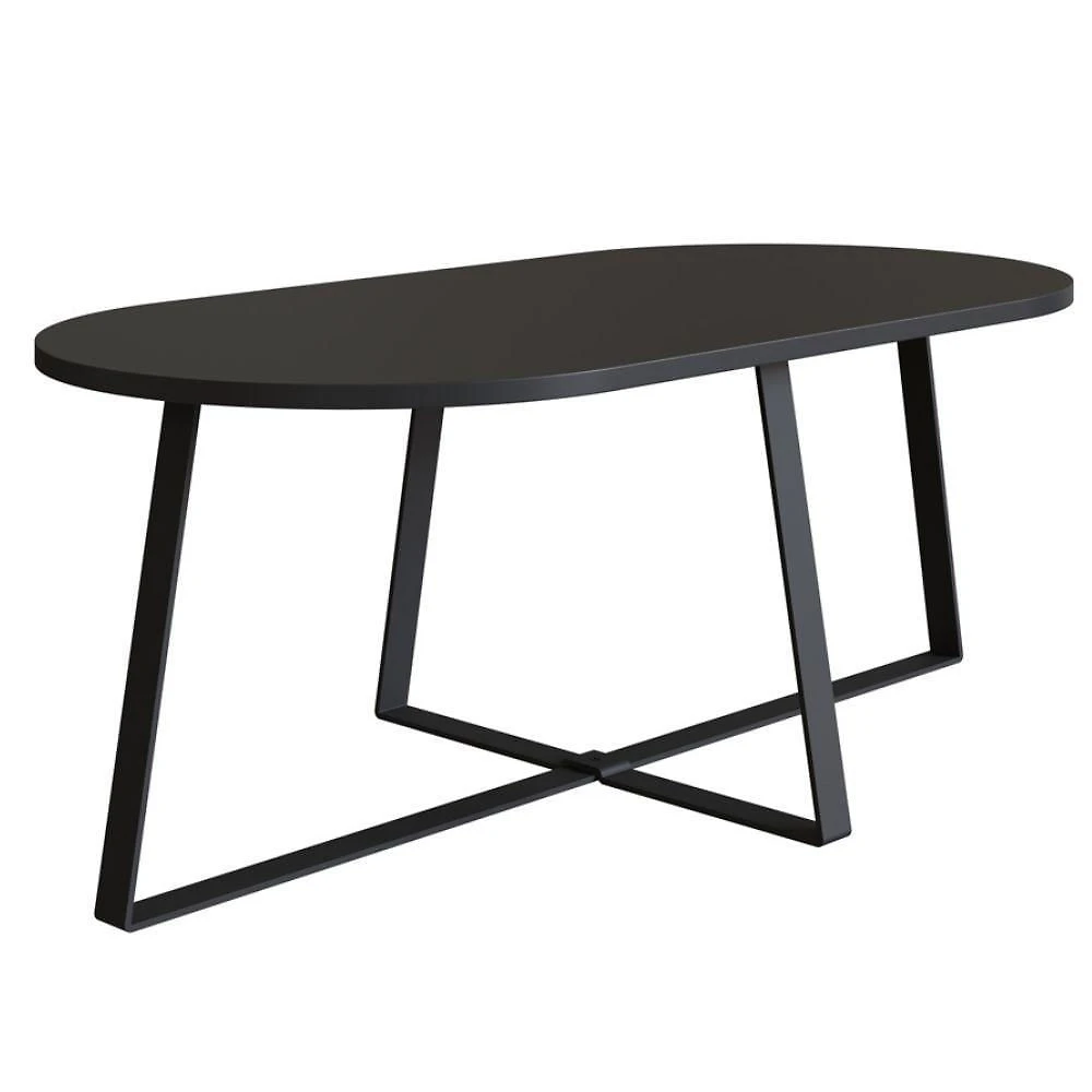 Mesa De Centro Oval Média - Nero