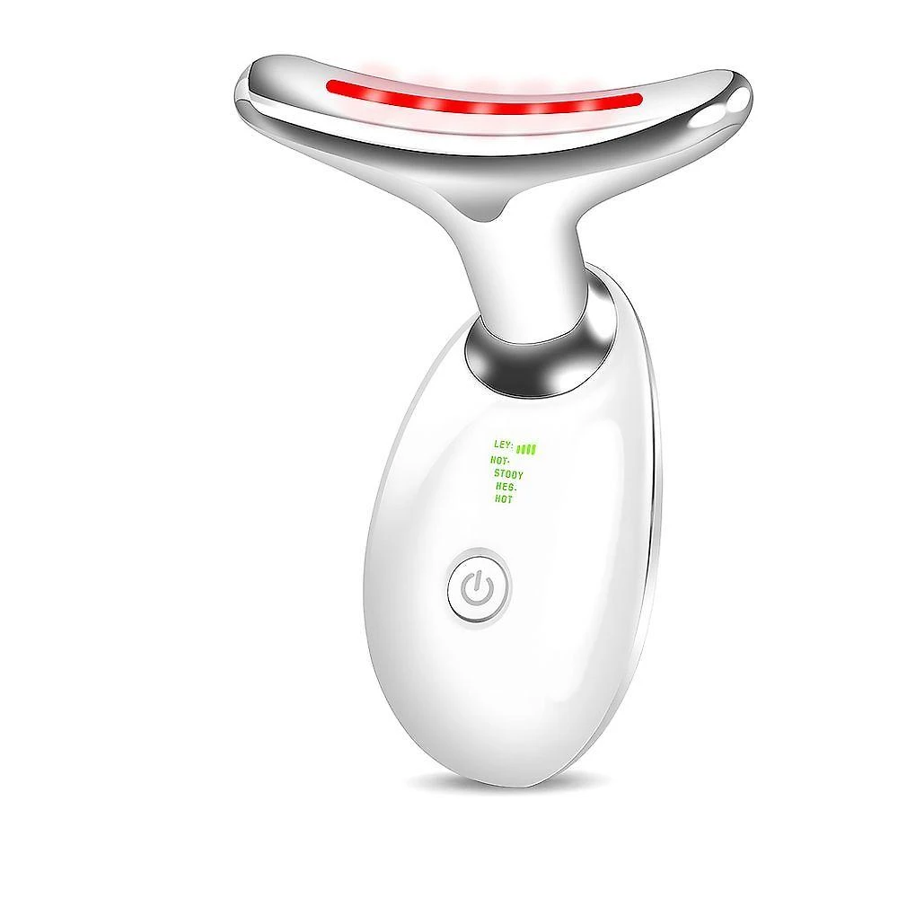 Massageador Facial Elétrico Eletrico Pescoço Led Lift Fototerapia Anti Rugas