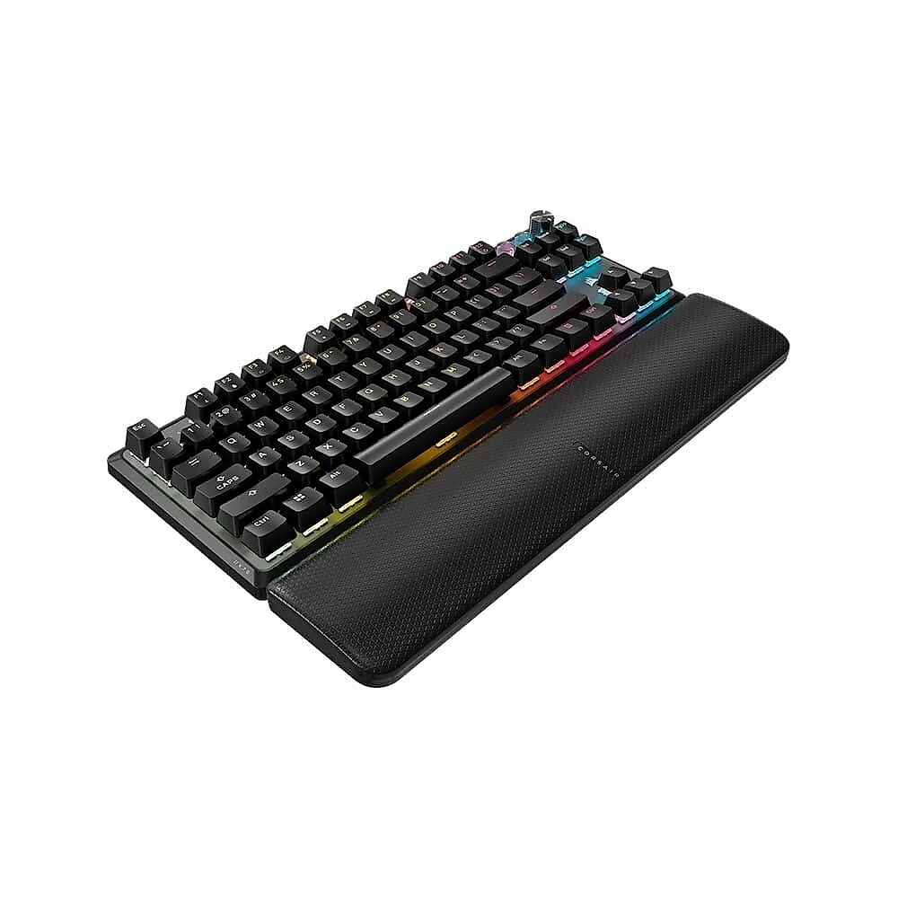 Teclado Magnético Gamer Corsair K70 PRO TKL LED RGB, Switch CORSAIR MGX, Hall Effect, Rapid Trigger, Anti-Ghosting, US, Preto - CH-911911G-NA