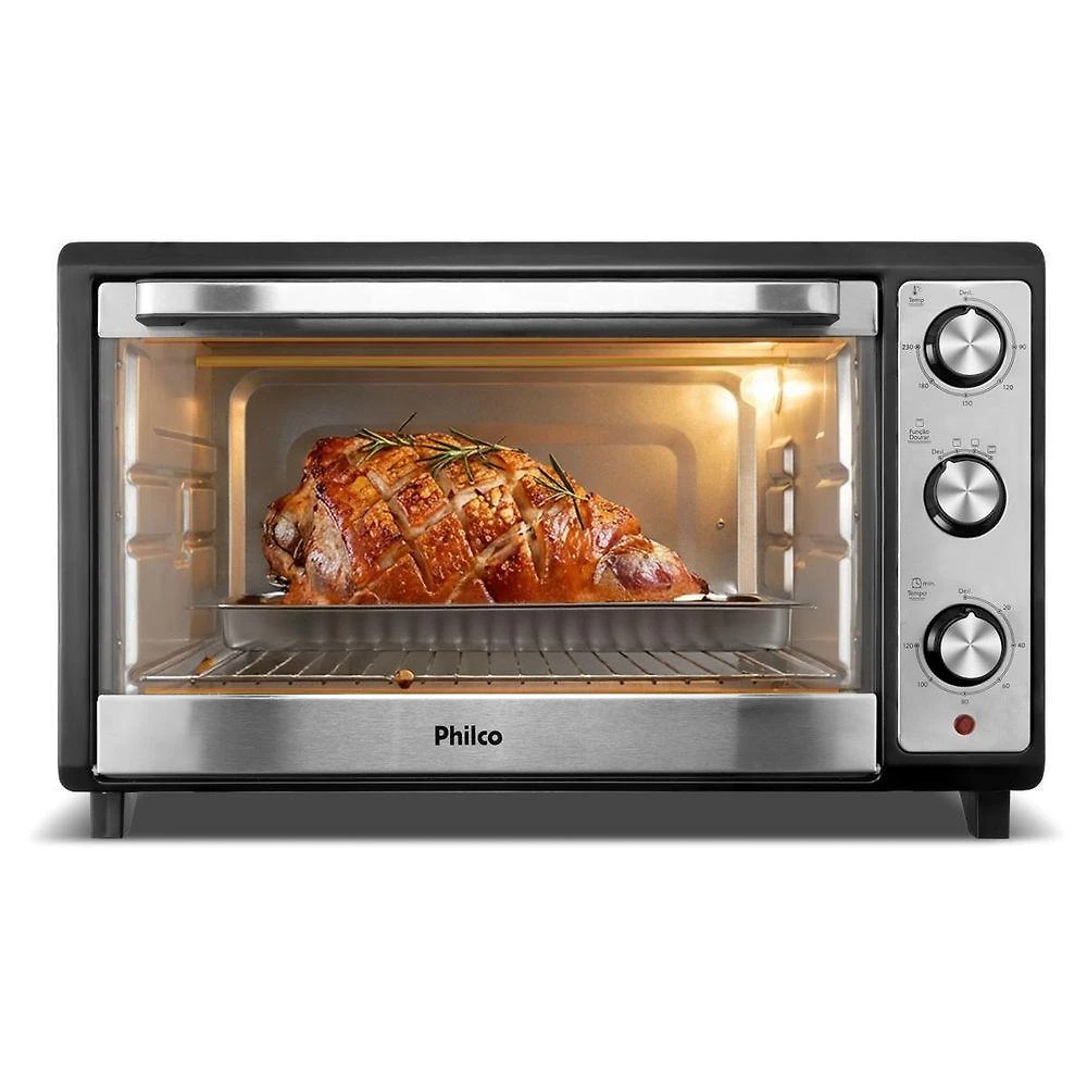 Forno Elétrico de Bancada Philco PFE60I 60L 1800W Multifunções Inox 220V
