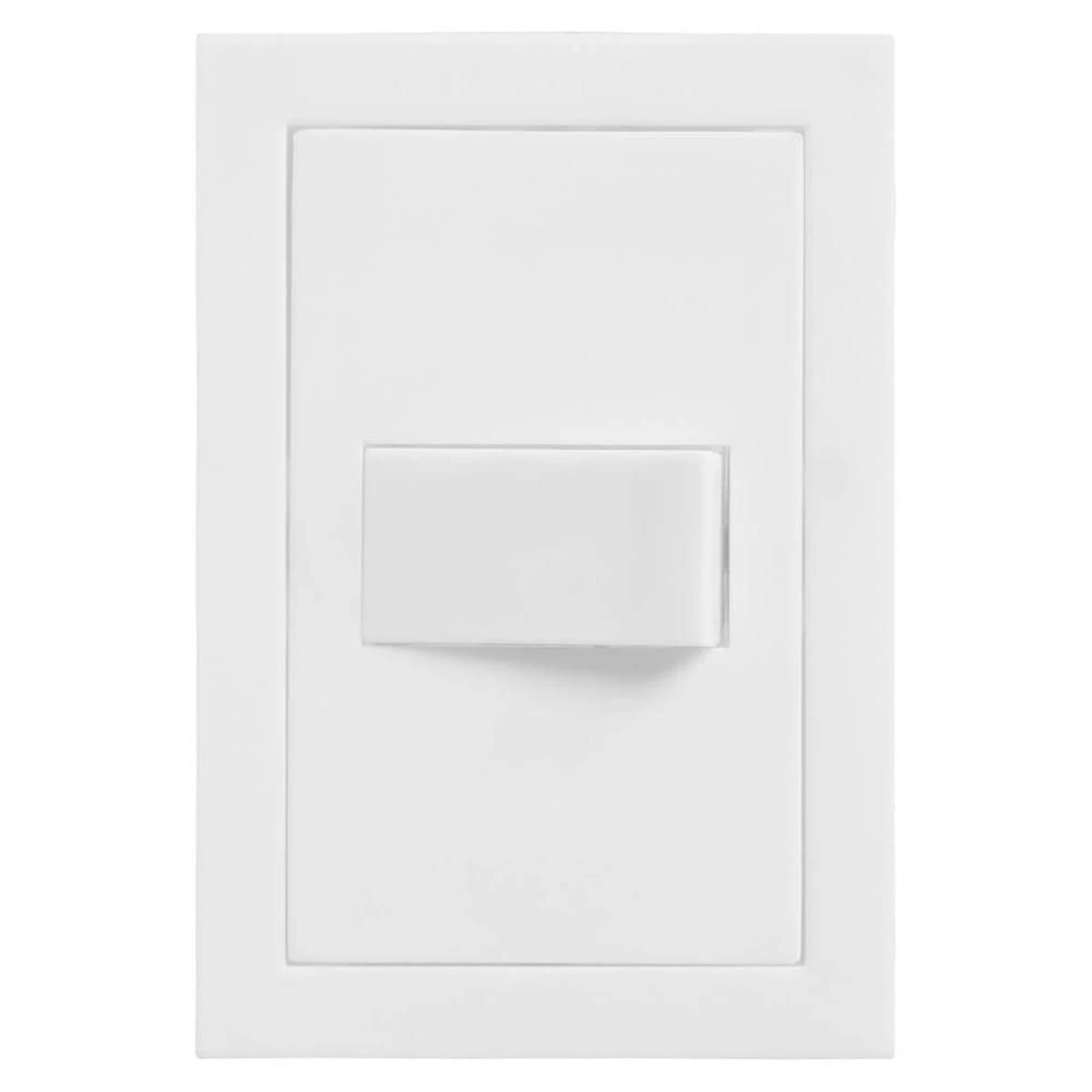 Conjunto 4x2 Com Interruptor Simples Cinza Fosco - Ekc-30000-1 - Dicompel