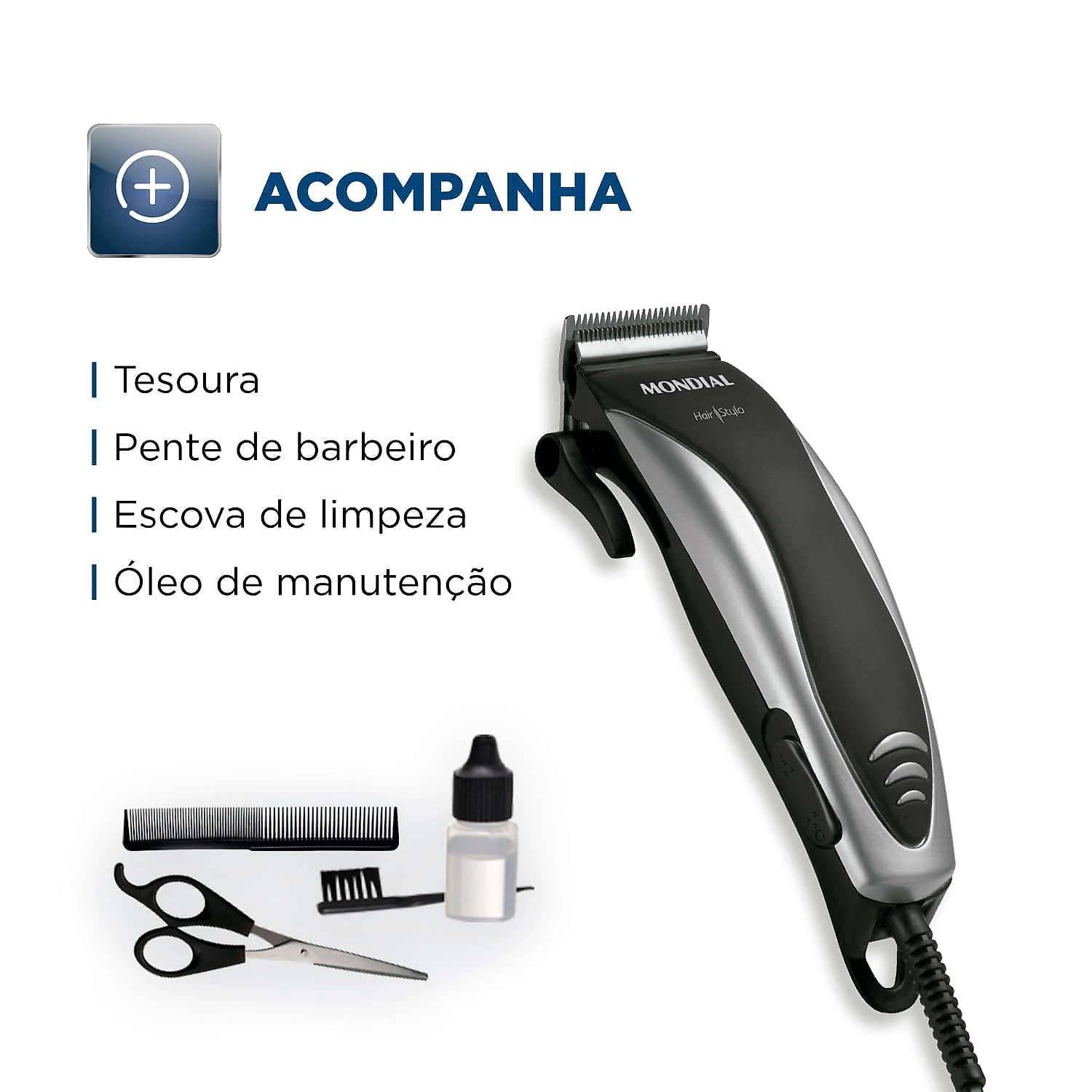 Máquina de Cortar Cabelo Mondial Hair Stylo CR-02 220V 220V