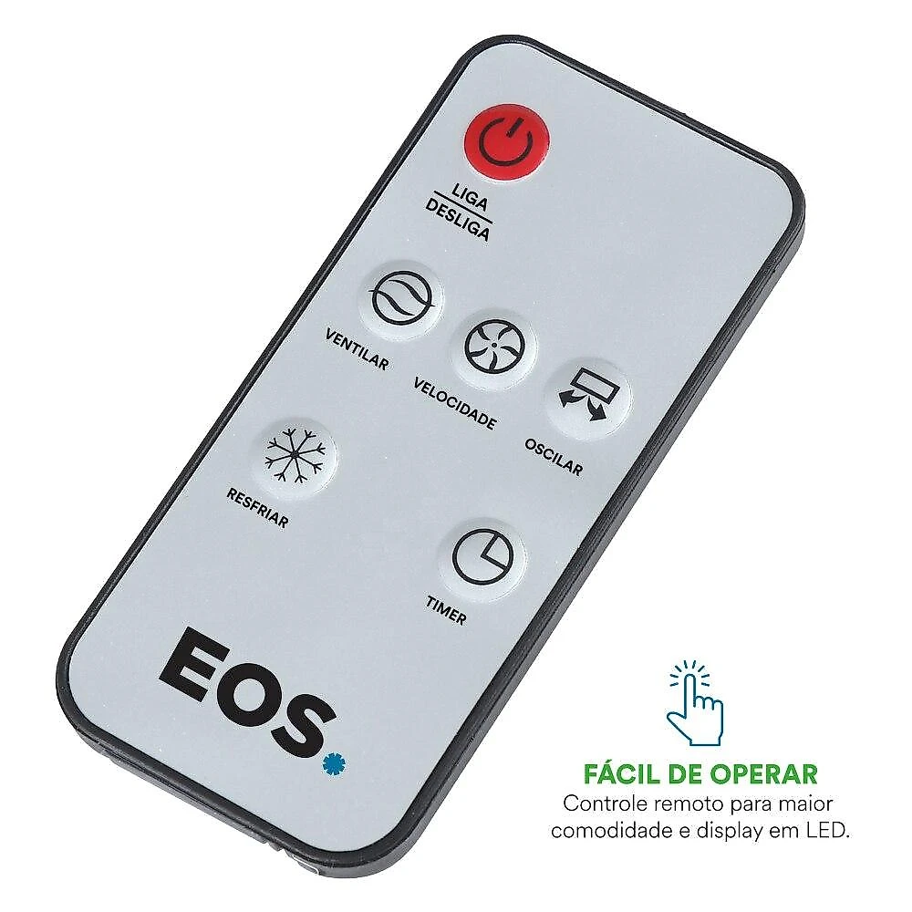 Climatizador de Ar EOS 7,5 Litros 4 em 1 com Controle Remoto Só Frio ECL75D 220V