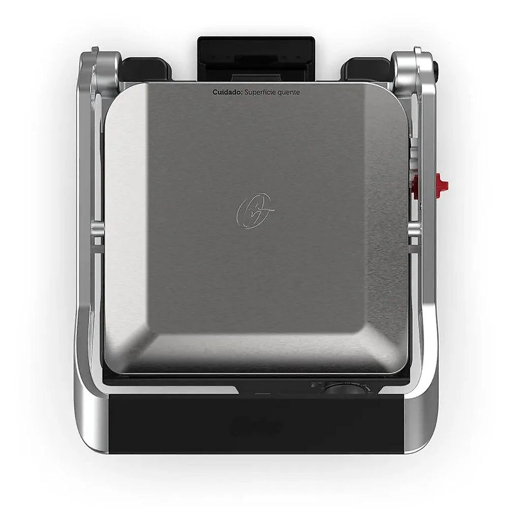 Grill Elétrico Oster Multiuso 2 em 1 OGRL610, Inox - 220 Volts Grill Elétrico Oster Multiuso Inox OGRL610 - 220 Volts