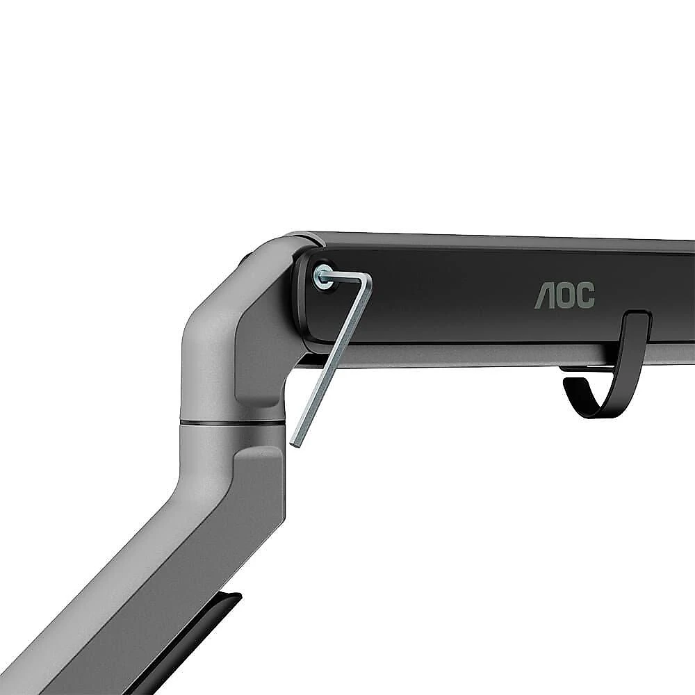Suporte de Mesa para Monitor de 17" a 32" AOC AM200, Ajustes com Mola Mecânica, Cinza e Preto - AM200H2