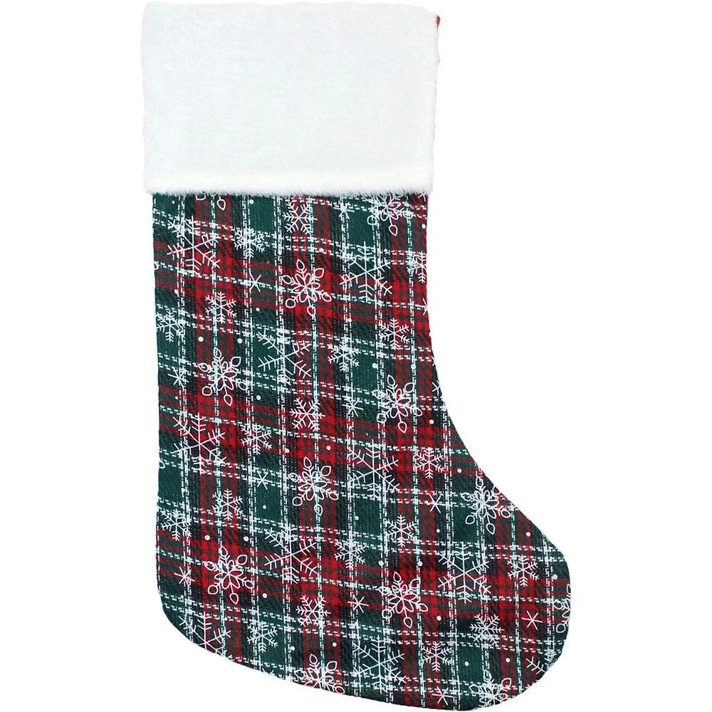 Enfeite Natalino Meia De Natal Decorativo Artesanal De 45cm