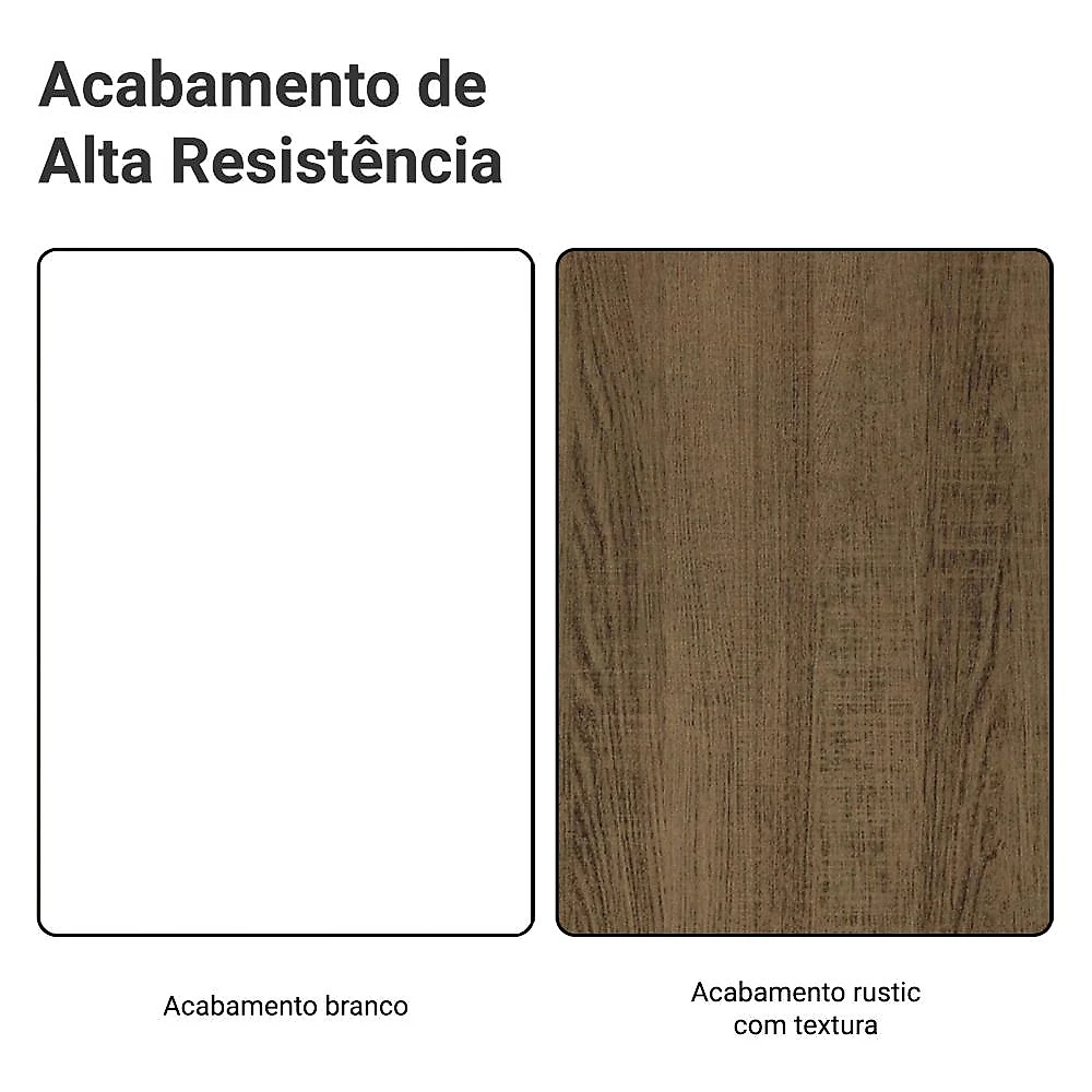 Armário de Cozinha Completa 270 cm Branco/Rustic Stella Madesa 12