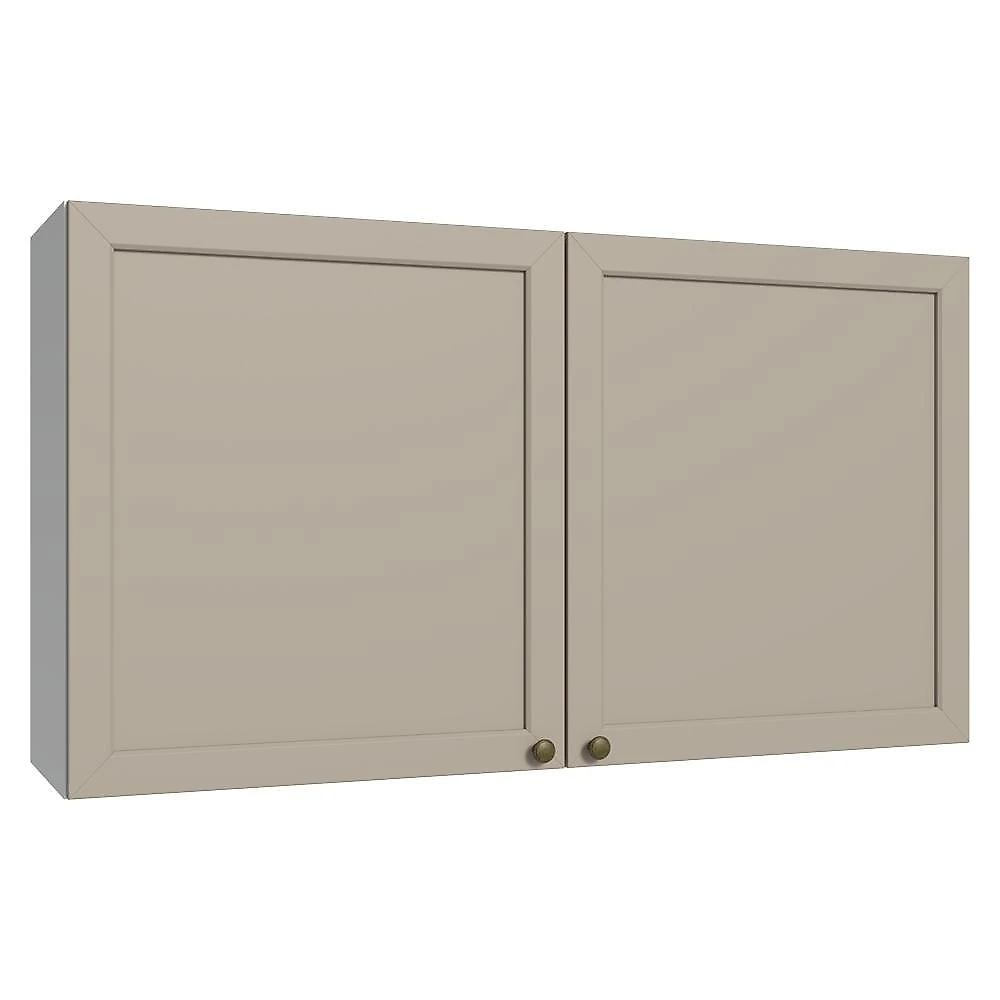 Armário aéreo 120 cm 2 portas branco/crema vik madesa