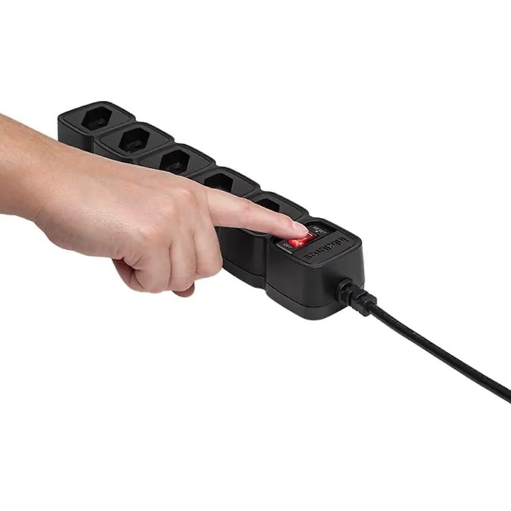 Protetor Elétrico Rack Intelbras EPE 205 5 Tomadas Bivolt Preto