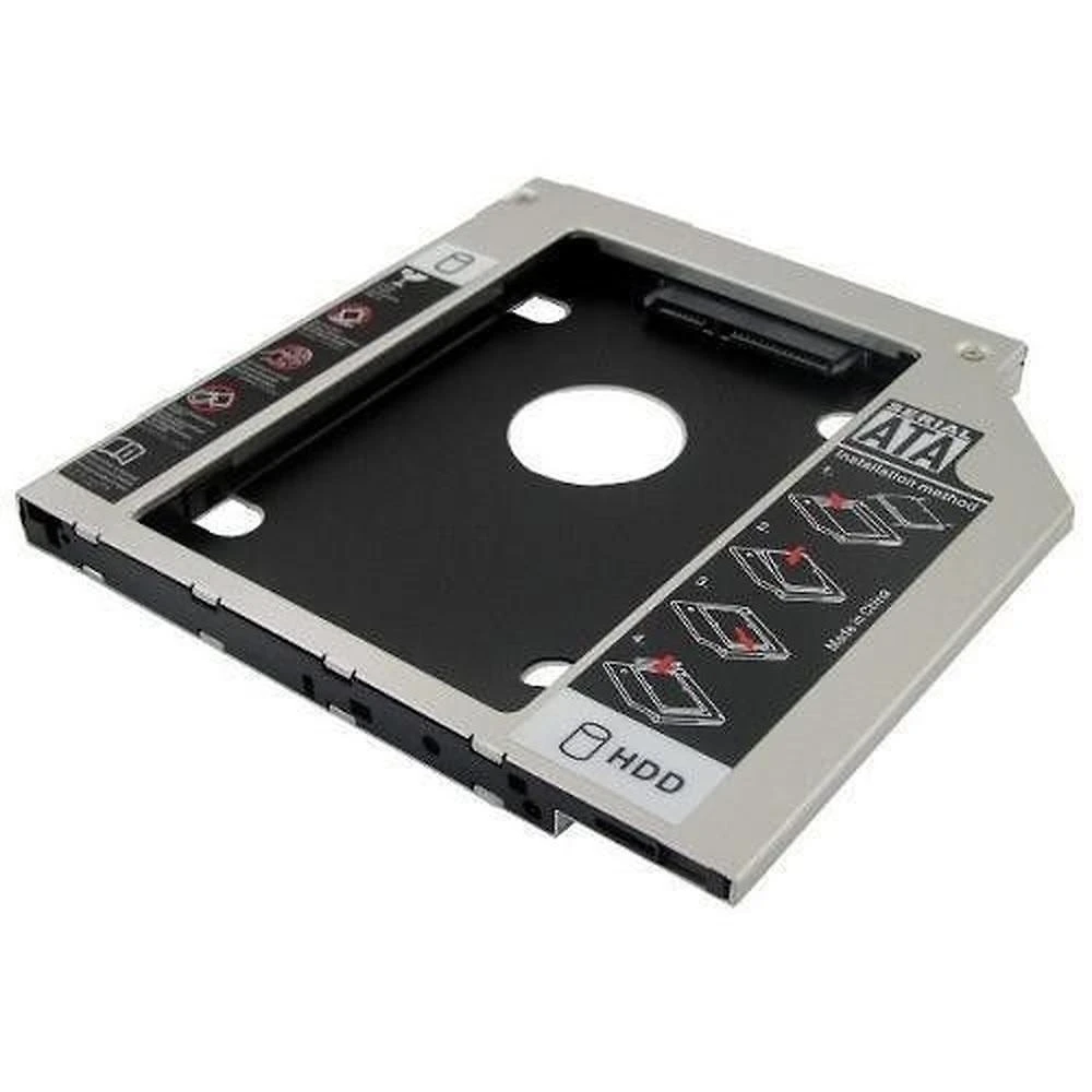 Adaptador Caddy Cd/dvd Notebook para Segundo Hd ou Ssd 9.5mm