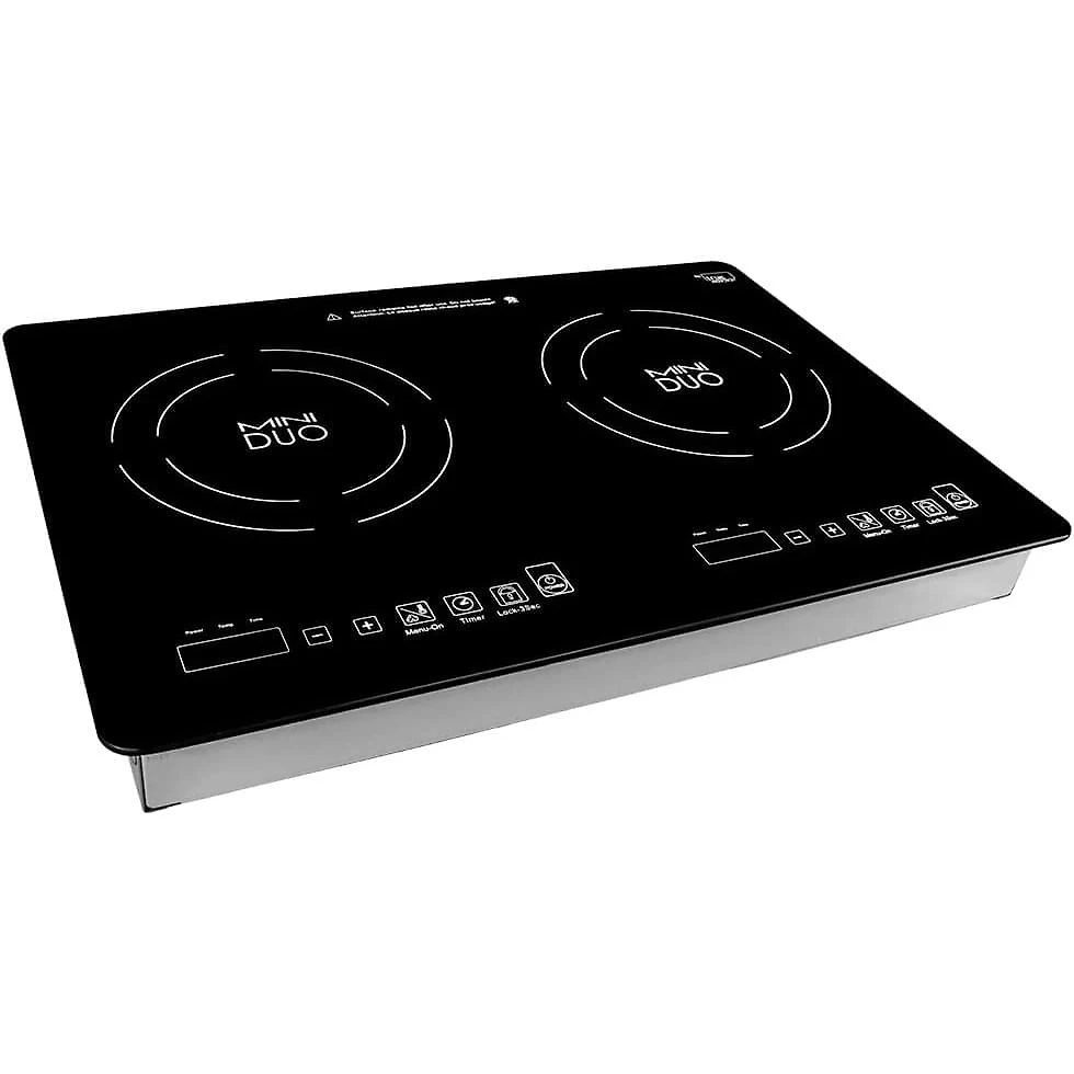 Cooktop de Indução Portátil True Induction 2 Queimadores, 110V 1800W, Preto