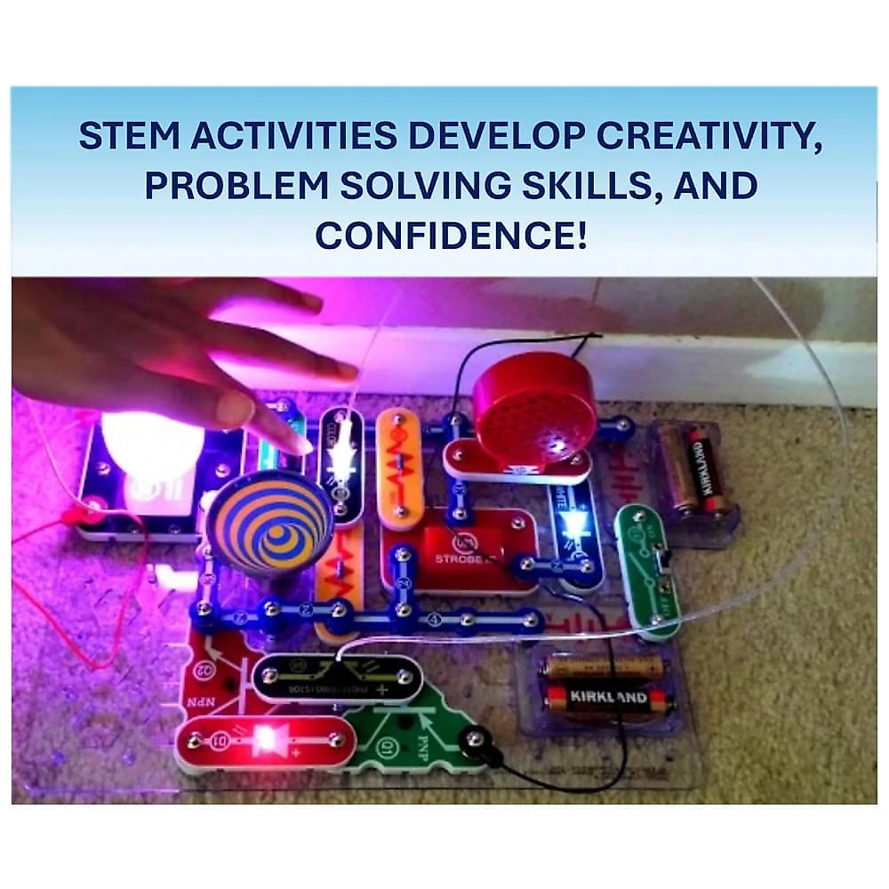 Snap Circuits LIGHT – Kit Educacional de Eletrônica com Mais de 175 Projetos para Crianças a Partir de 8 Anos