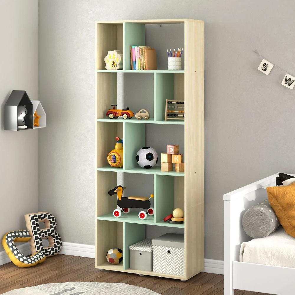 Estante Infantil  Multifuncional 10 nichos  Bella Casatema MadeiraOriginals