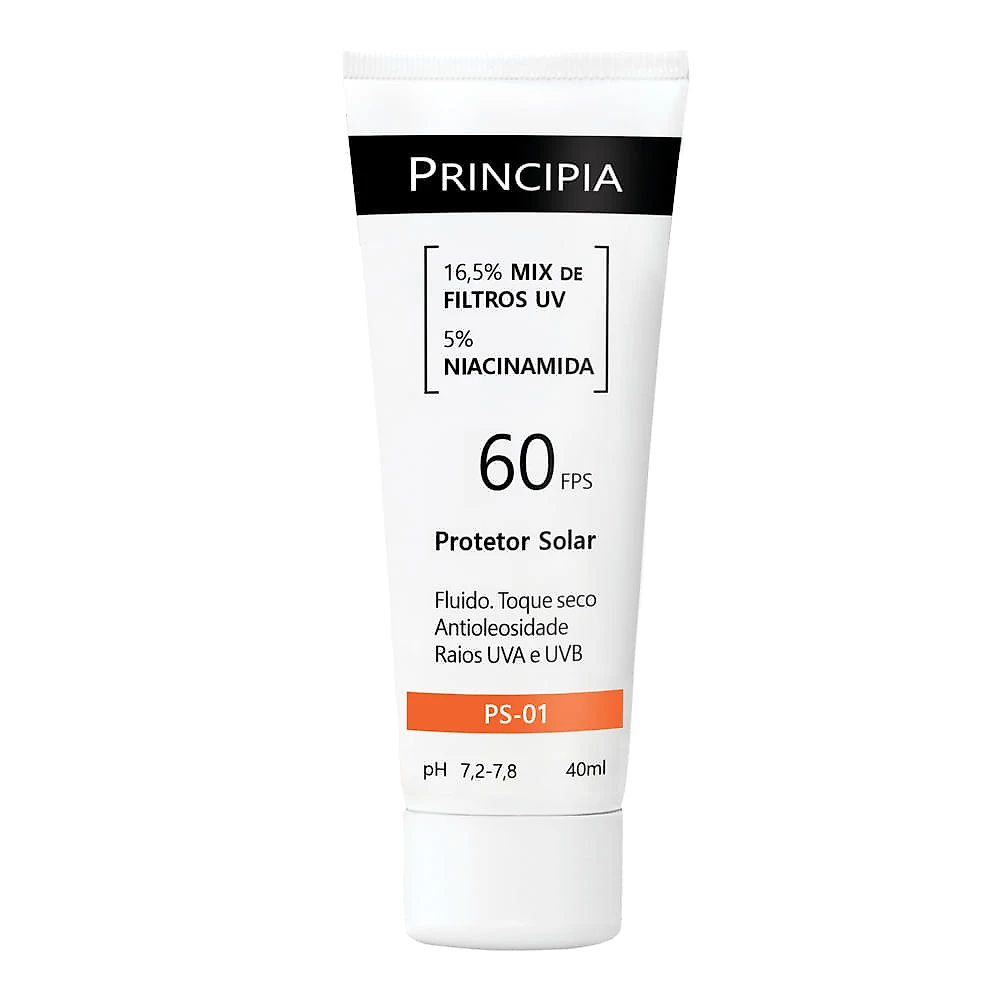 Miniatura Protetor Solar Facial Principia FPS 60 PS01 40ml