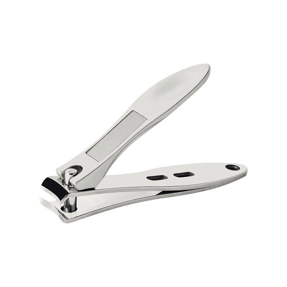 Cortador de Unha Aço Inox Zamak Lâmina Curva Lixa Integrada Tramontina