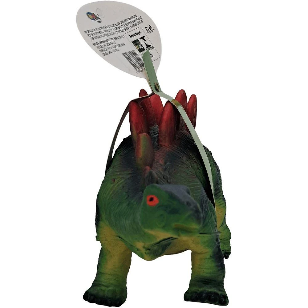 Brinquedo Dinossauro de Borracha Dinossauro Soft P em Material Macio e Seguro para Crianças Well