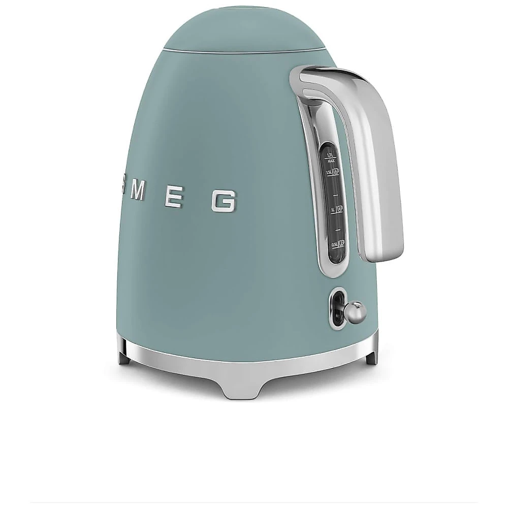 Chaleira Elétrica SMEG 50s Retro Style de 7 Copos com Desligamento Automático, Base Removível e Indicador de Água - Verde