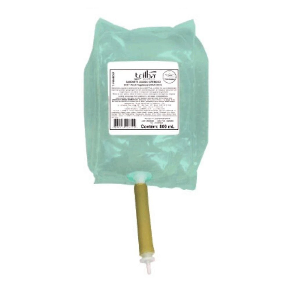 Sabonete Líquido Refil Erva Doce Soft Plus 800ML para Mãos e Corpo Trilha
