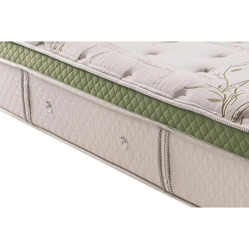 Conjunto Box Baú King: Colchão Molas Herval Ensacadas Monte Carlo Visco + Base Crc Linhão White (193x203)