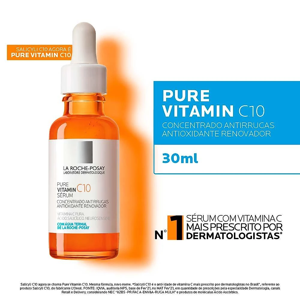 Sérum facial anti-idade la roche-posay pure vitamin c12 30ml