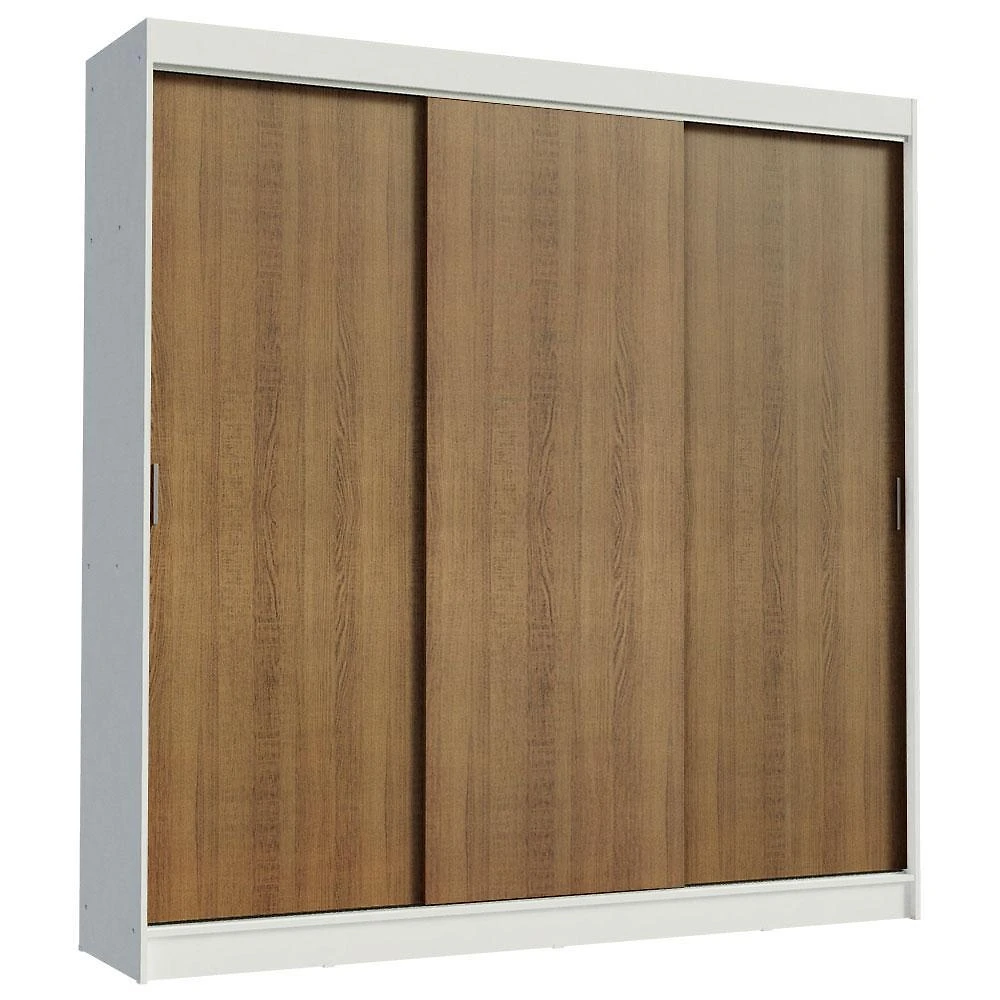 Guarda-roupa casal madesa kansas 3 portas de correr 3 gavetas