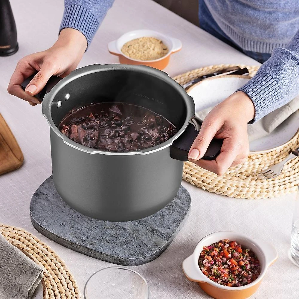 Panela de Pressão Arizona Indução Alumínio Antiaderente 4,5L Cinza Tramontina