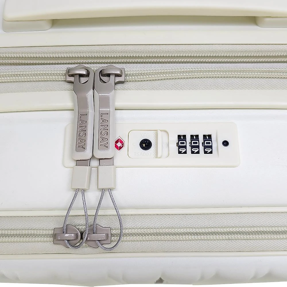 Mala bordo lansay biarritz off white tsa 360° notebook