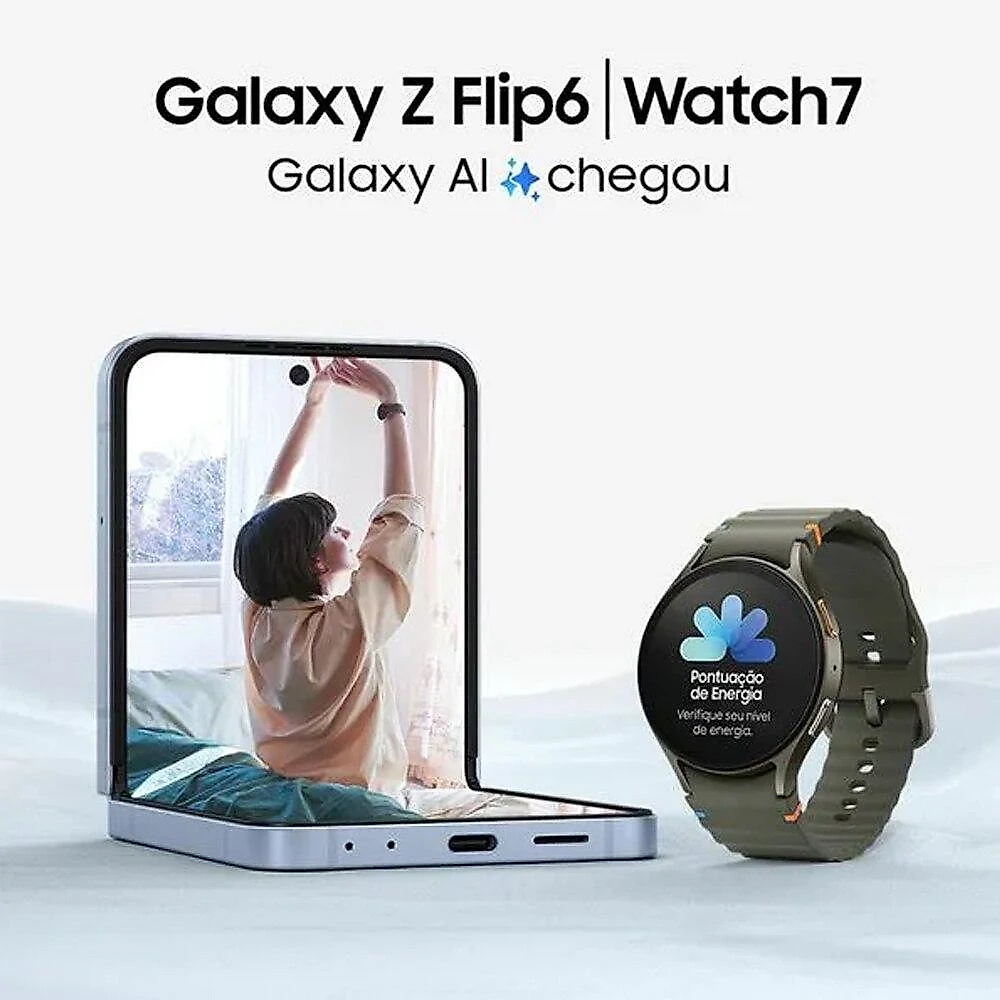 (Seminovo) Smartphone Samsung Galaxy Z Flip6 5G, 256GB, Cinza (Usado) Smartphone Samsung Galaxy Z Flip6 5G, 256GB , Cinza