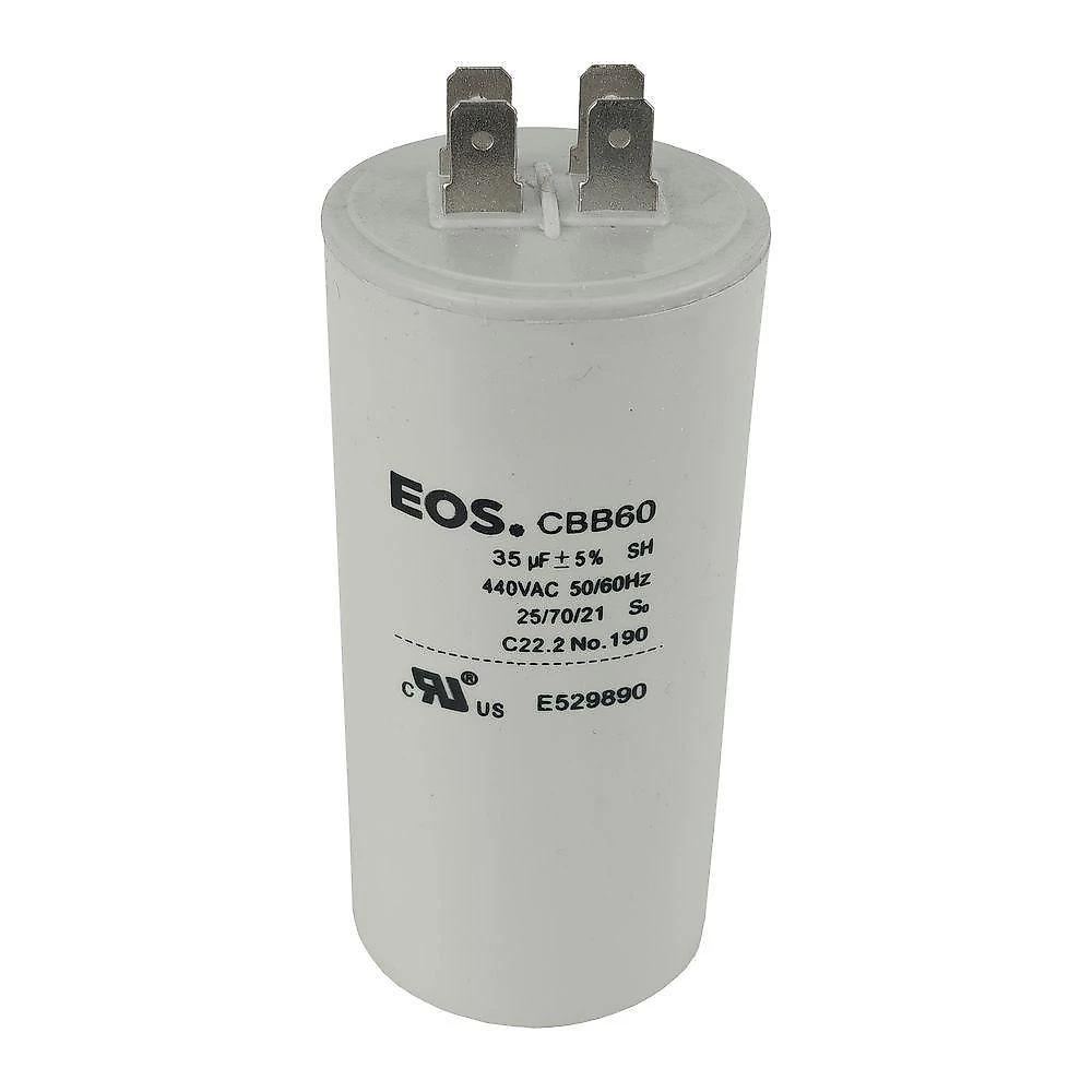Capacitor EOS 35MDF 440V para Lavadoras e Secadoras 15 e 17kg 35UF 440V