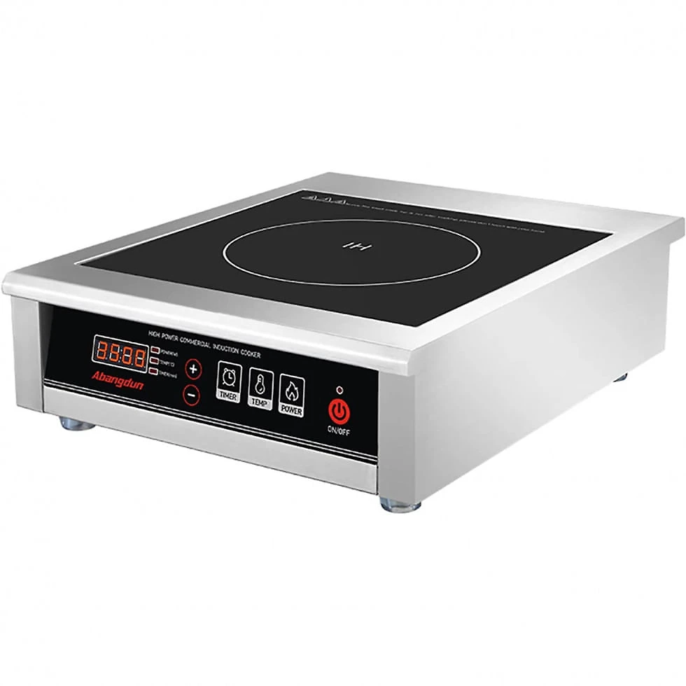 Cooktop de Indução Portátil Abangdun 1 Queimador, 220V 3500W, Prata