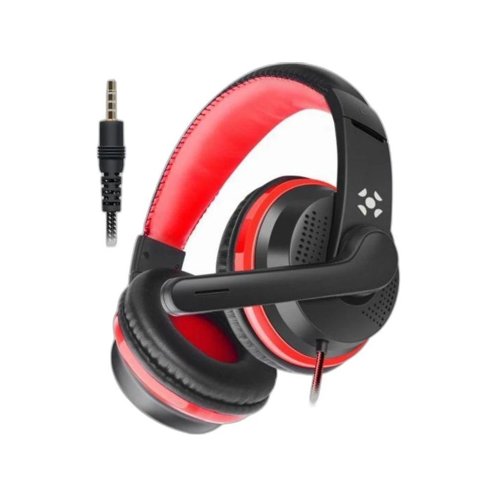 Headset Gamer Fortrek Spider Black P3 com Controle Preto-Vermelho