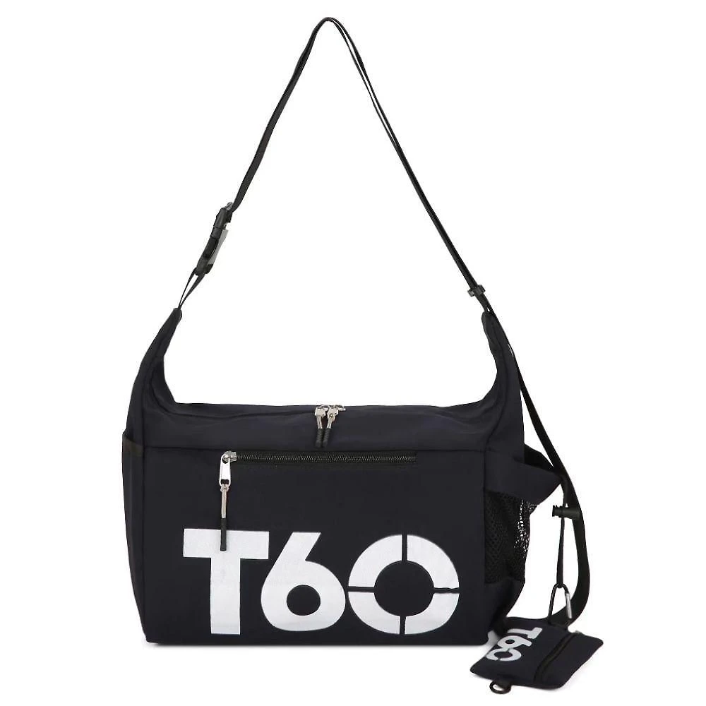 Bolsa Esportiva Smart Lions Transversal Nylon Preto Unissex com Nécessaire