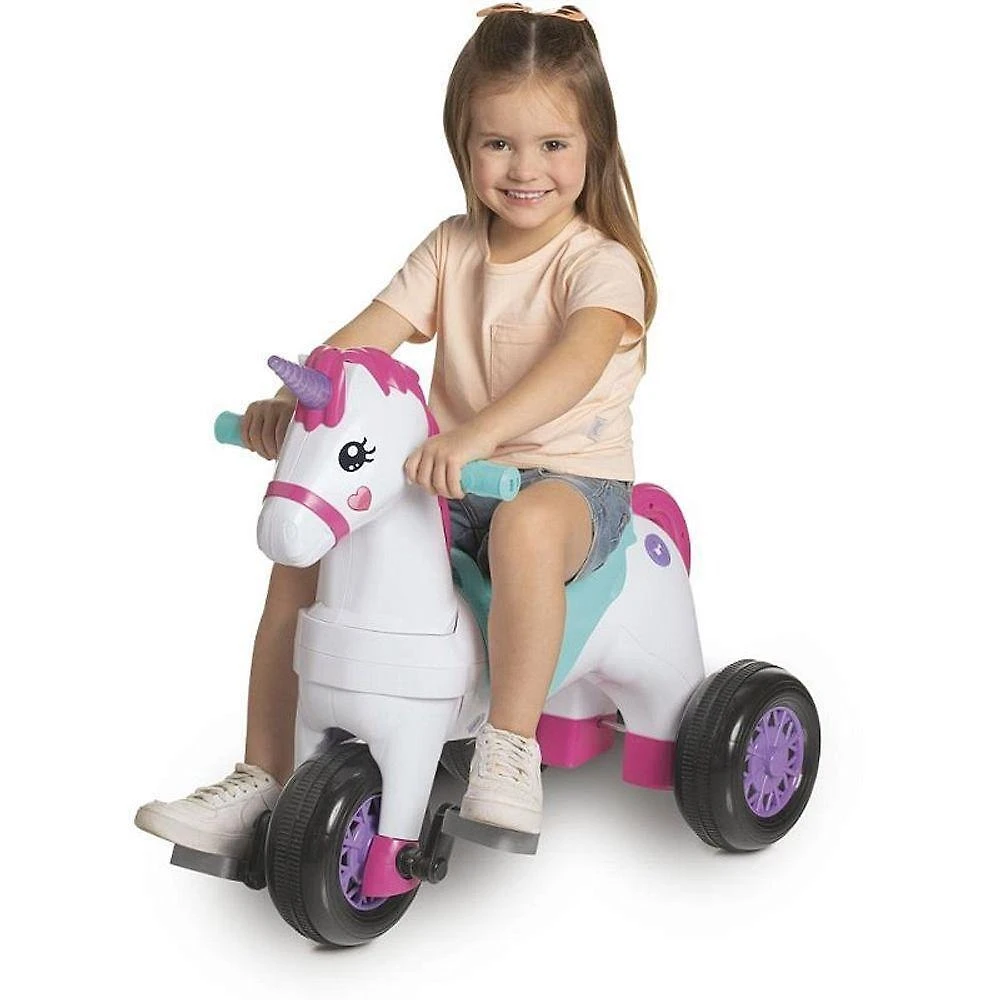 Veículo para Bebê Fantasy 2 em 1 com Som e Luz Rosa Calesita Brinquedos