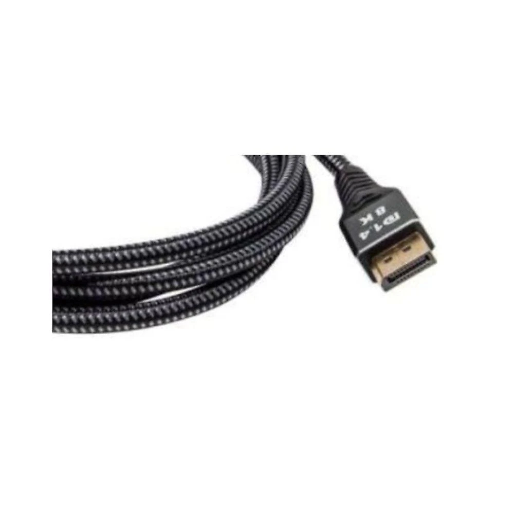 Cabo Displayport Storm Padrão 1.4V com Revestimento em Nylon Preto 5M Fender